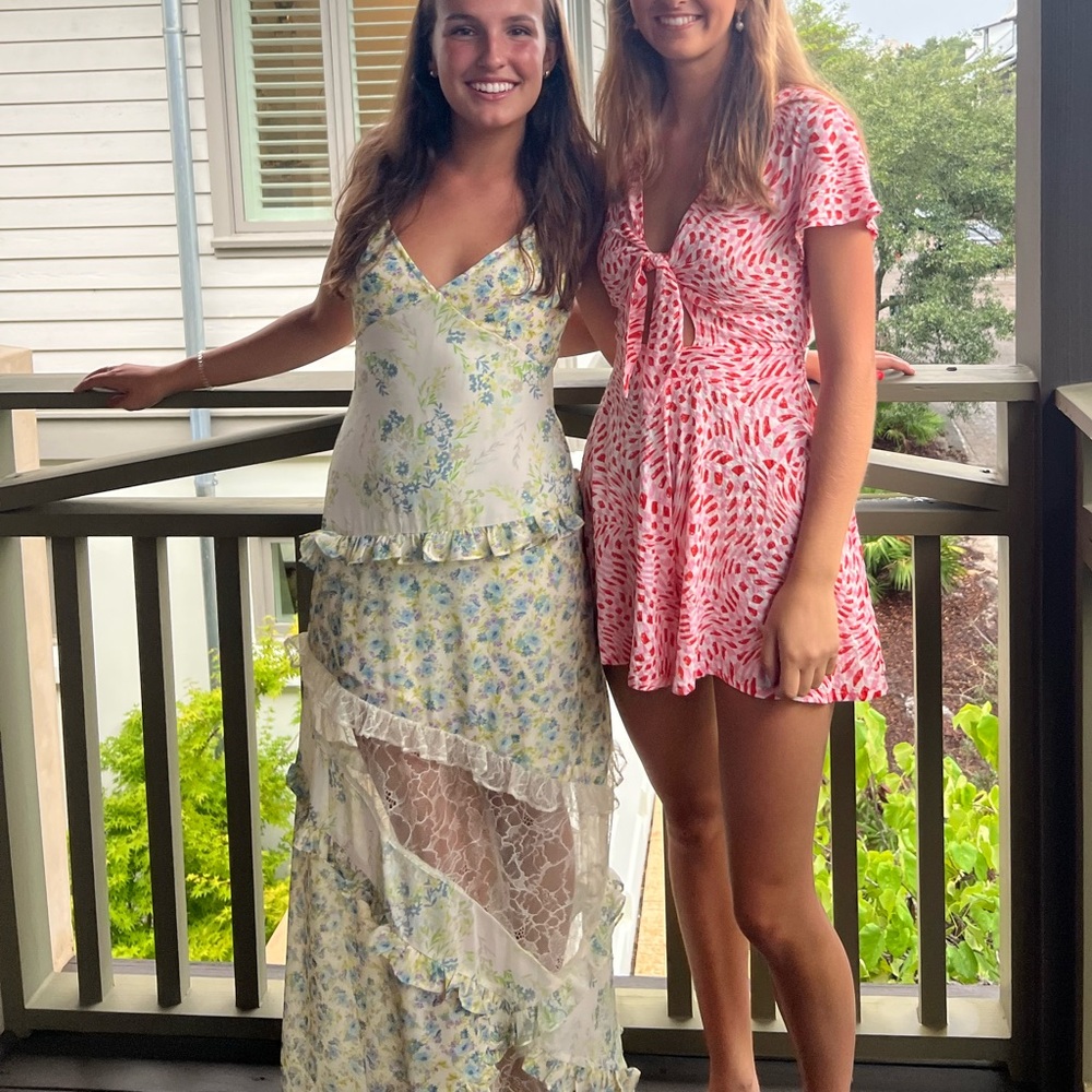 Forever 21 White Floral Dress